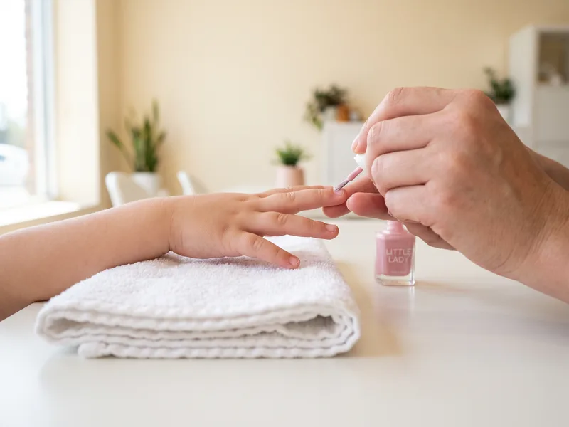 Gentle nail service for children